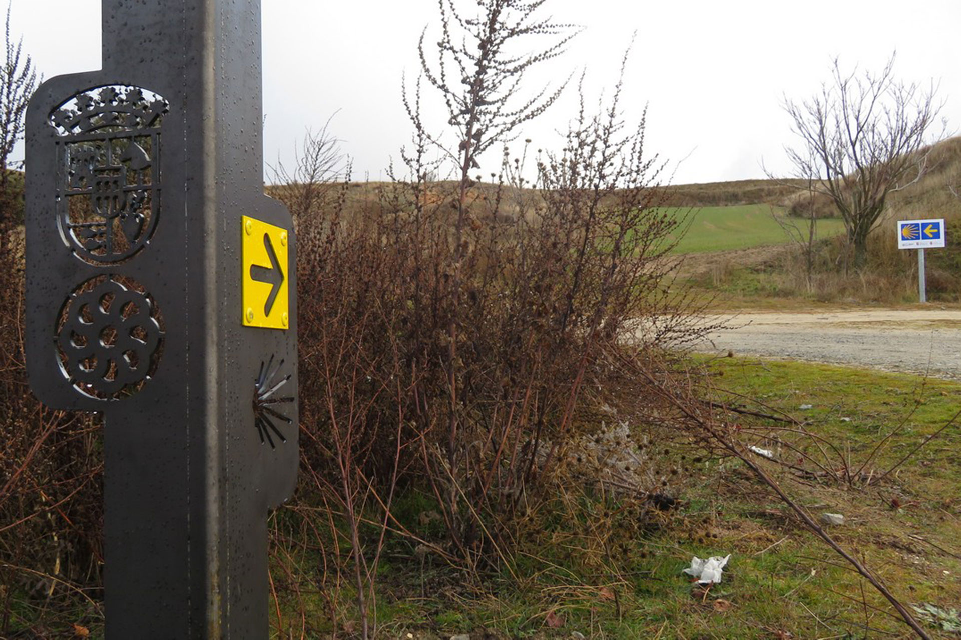 Señalización del Camino de Santiago. / E.A