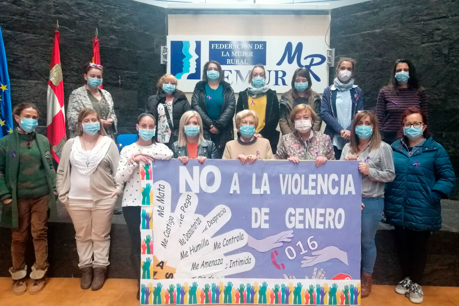 Las mujeres rurales conmemoraron el día contra la violencia de género. /E.A.