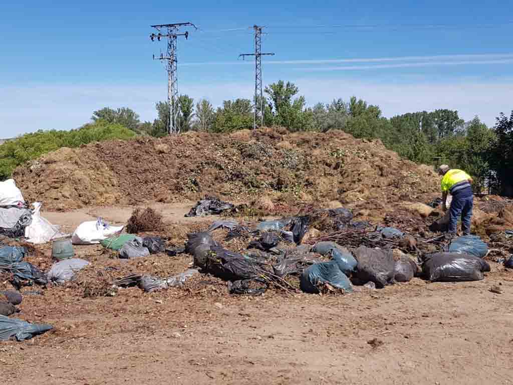 Parcela de acopio de El Espinar. / EL ADELANTADO