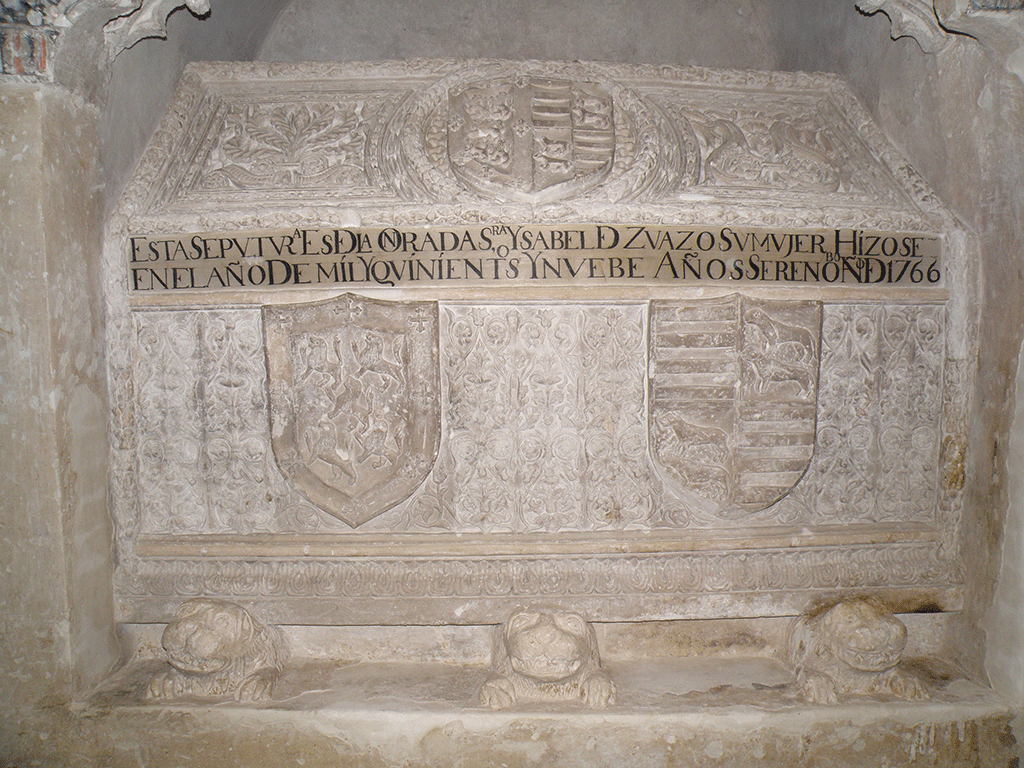 Sepulcro de Isabel de Zuazo, en la iglesia de San Esteban de Cuéllar. / EL ADELANTADO