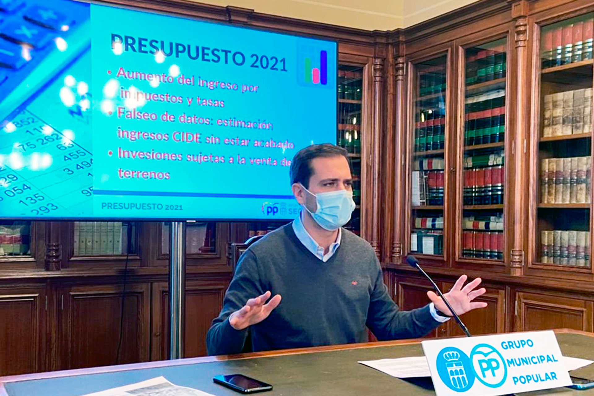 El líder del Partido Popular de Segovia, Pablo Pérez. / KAMARERO