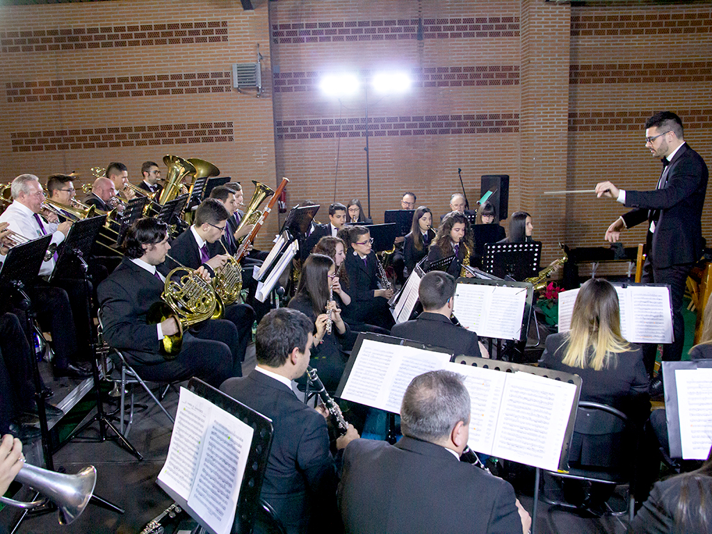 La Banda de Música durante el concierto de Navidad de 2019. / Nerea Llorente
