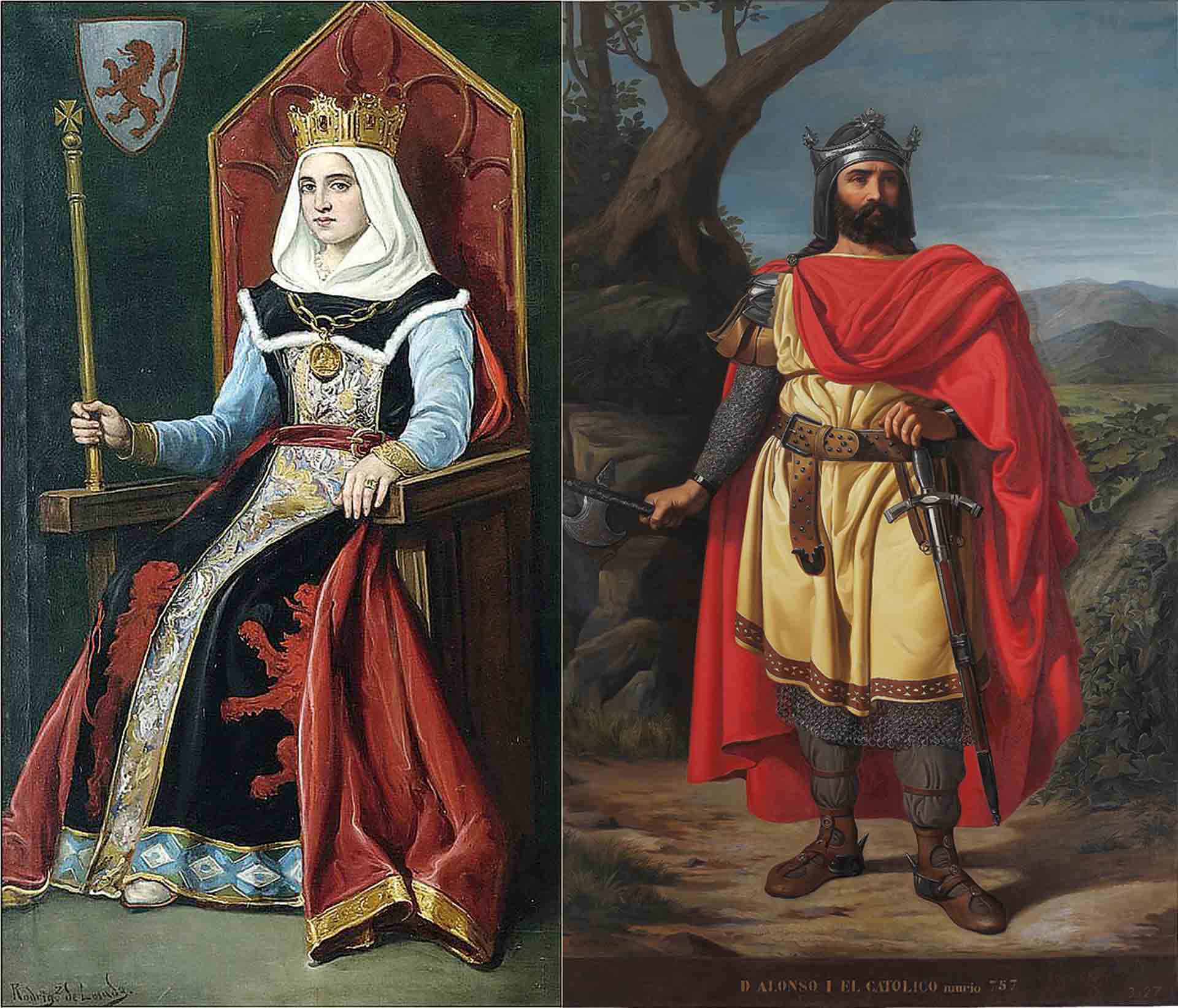 Urraca de Castilla y Alfonso I El Batallador.