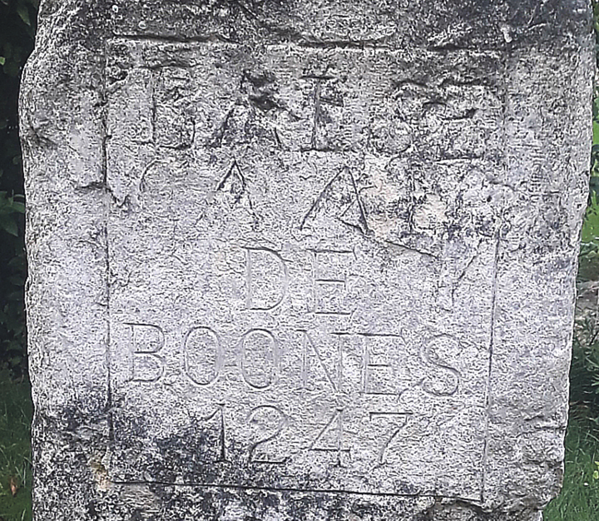 ¿Cuándo perdió Valseca su apellido ‘de Boones’? 1 Antiguo cantón del término municipal, año 1247. A. Pinela.