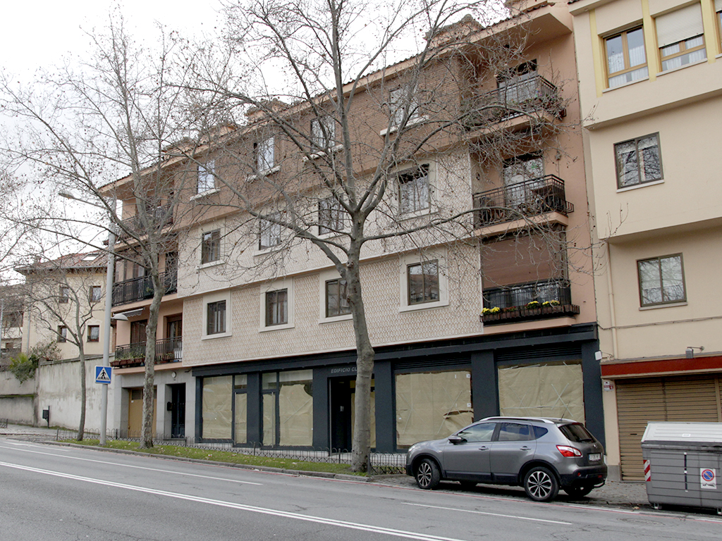 Ubicación del centro destinado a la Atención Primaria para pacientes de covid19, en la avenida Padre Claret. / NEREA LLORENTE