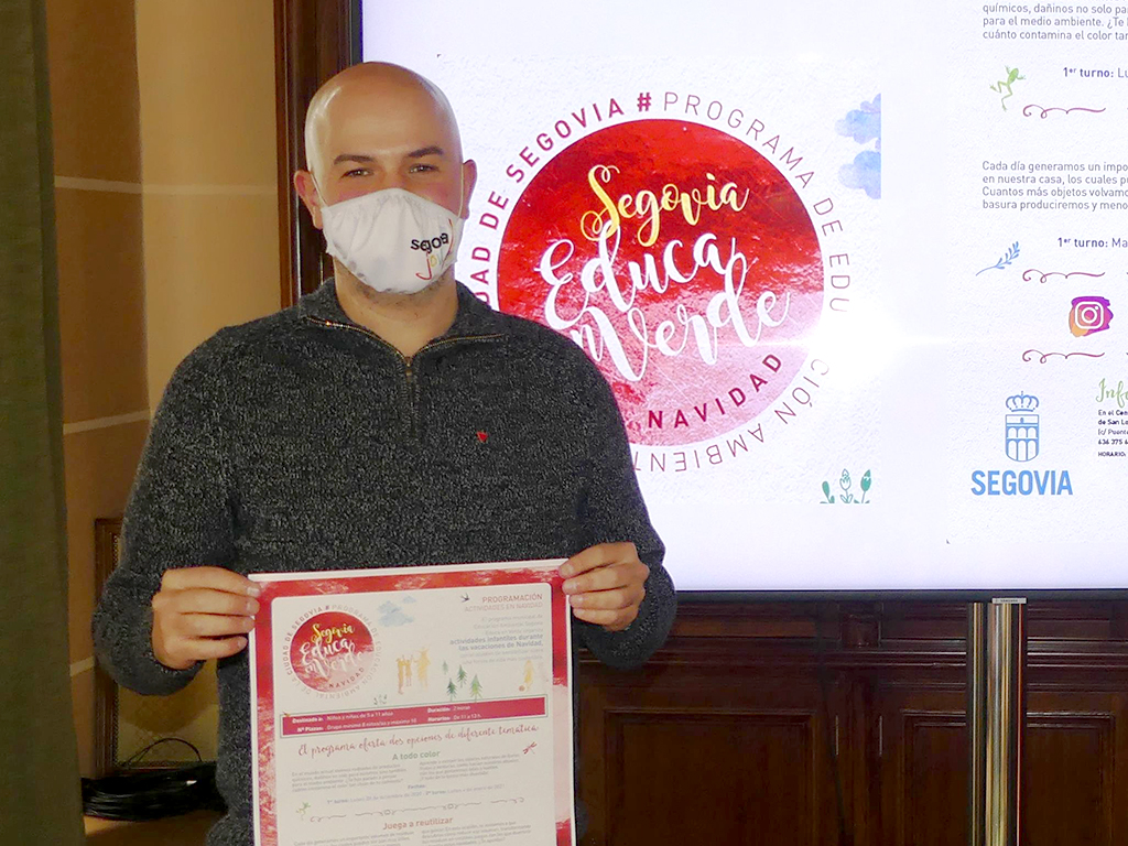 Ángel Galindo, portavoz de IU y concejal de Medio Ambiente en el Ayuntamiento de Segovia. / E. A.