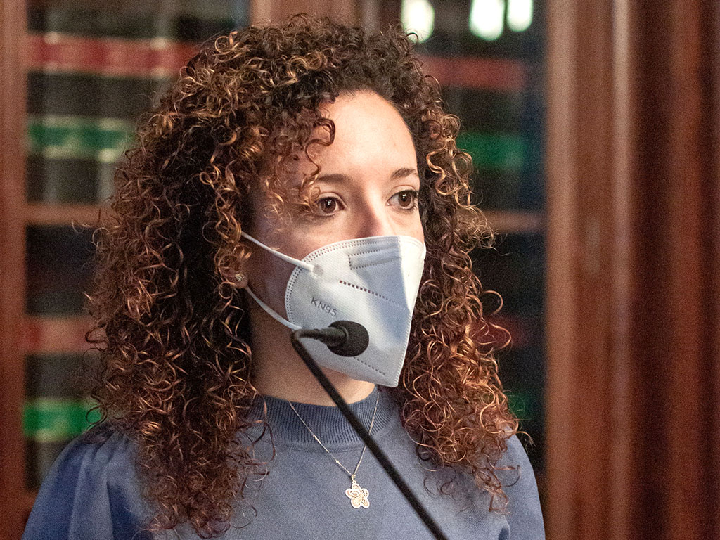 La portavoz de Ciudadanos en el Ayuntamiento de Segovia, Noemí Otero. / NEREA LLORENTE