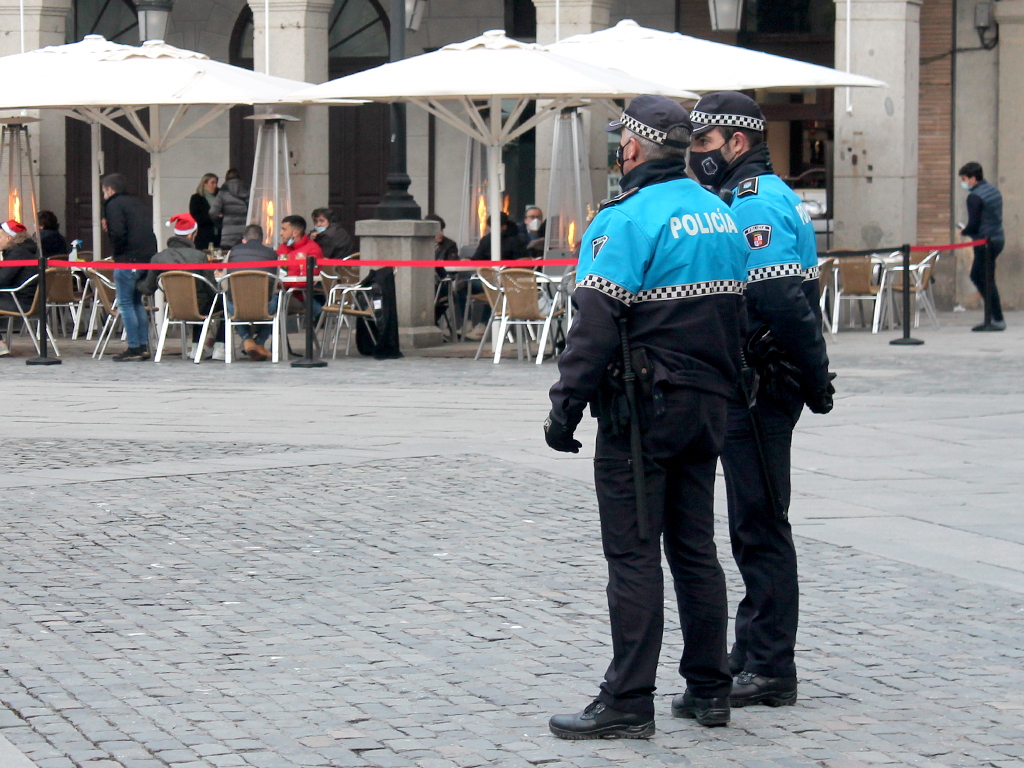 Agentes de la Policía Local. / M. G.