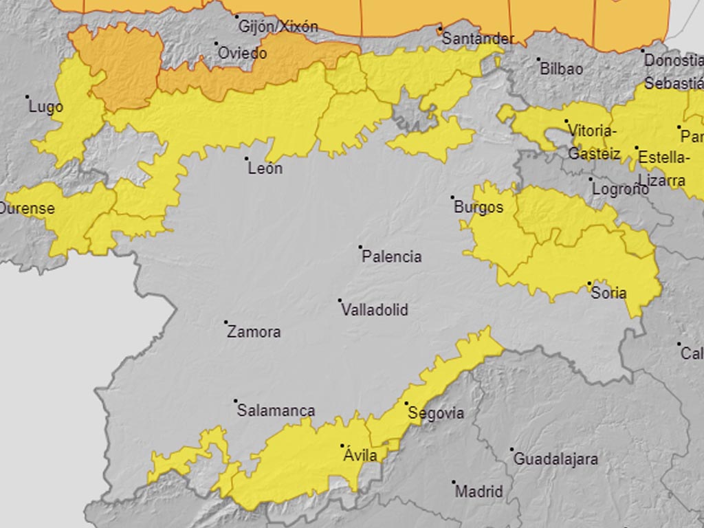 Gran parte de la provincia queda afectada por nevadas desde primera hora 2 aemet castilla y leon