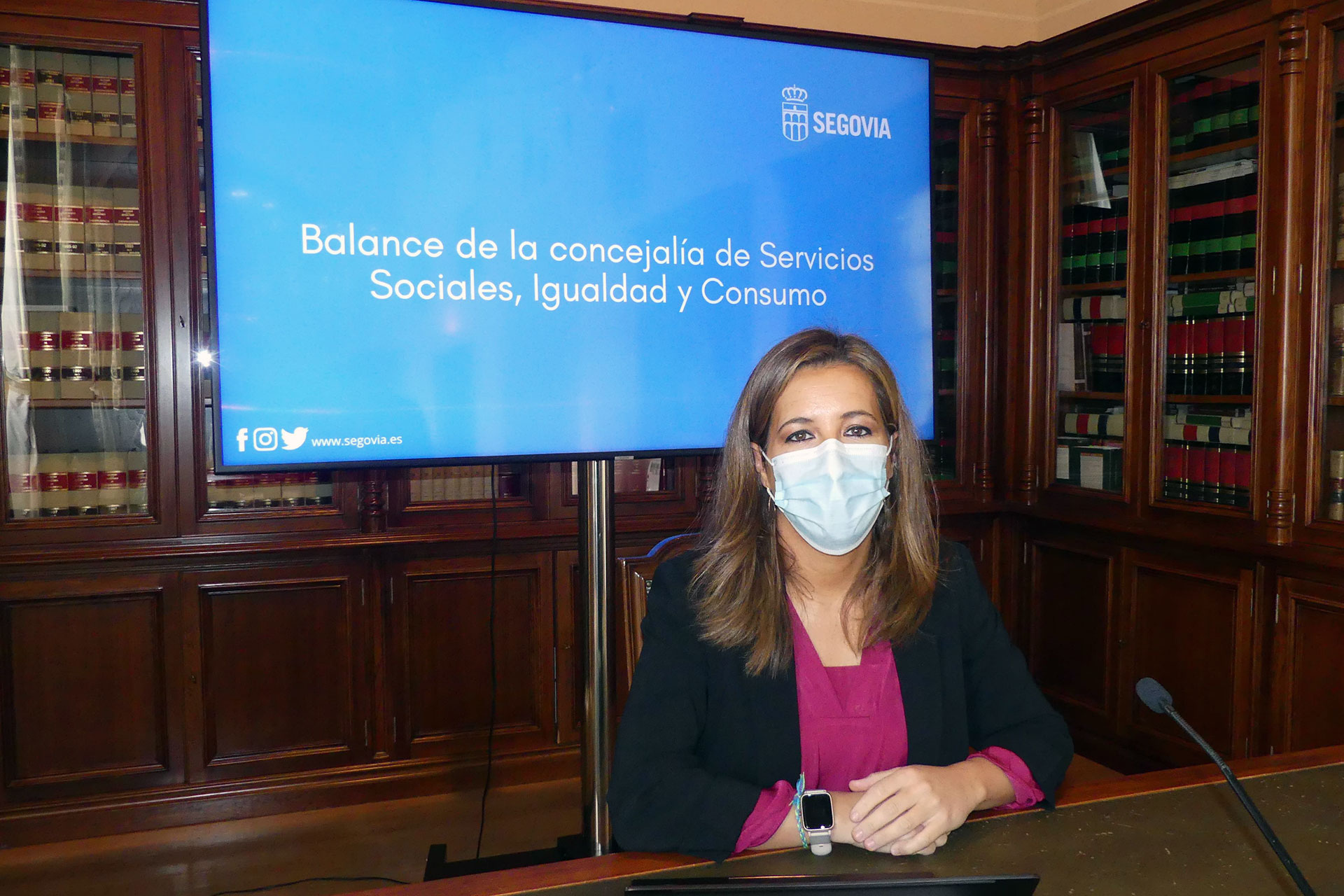 Ana Peñalosa, concejala de Servicios Sociales de Segovia. / E. A.