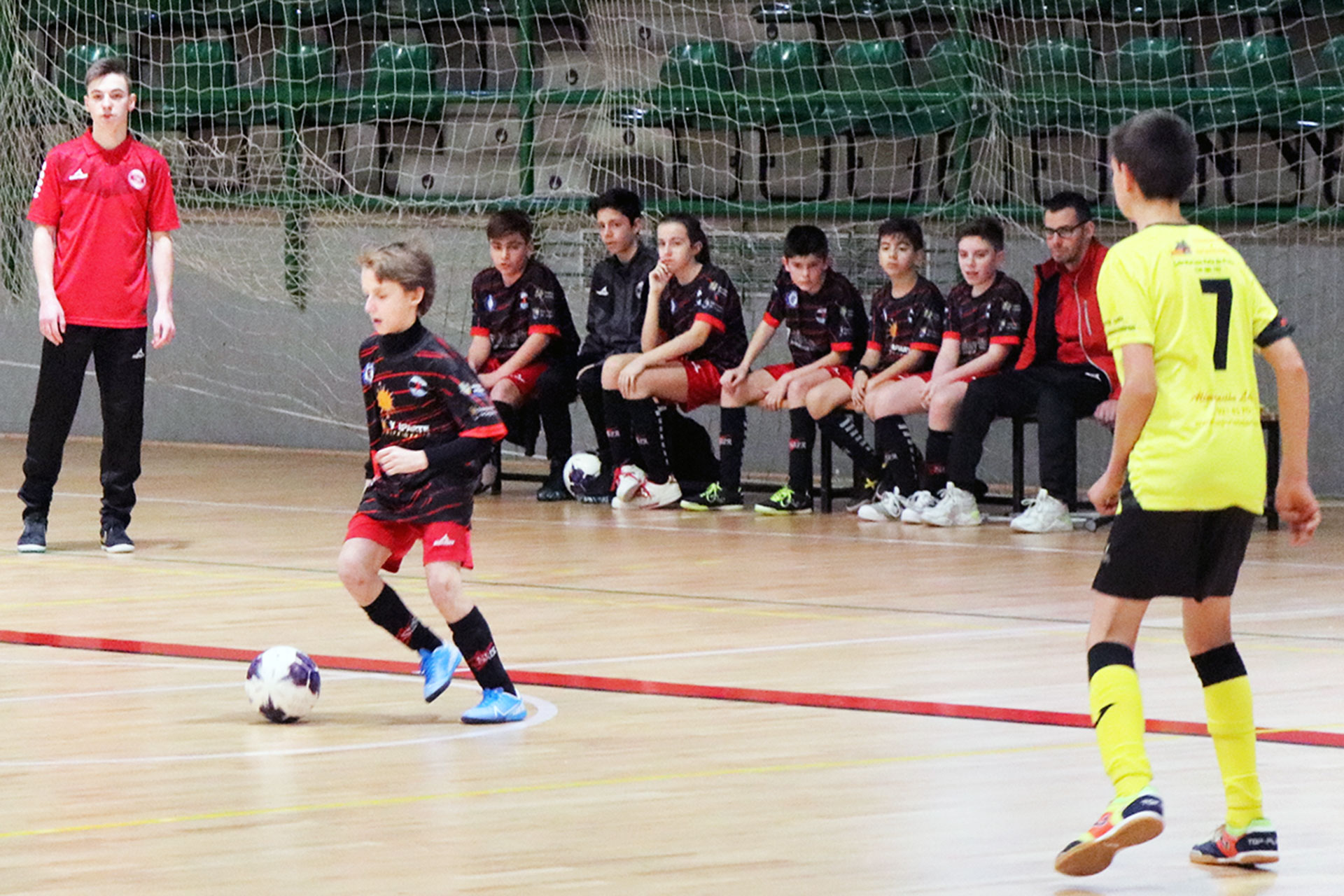 Imagen de un partido de la cantera del CD Segosala./ KAMARERO