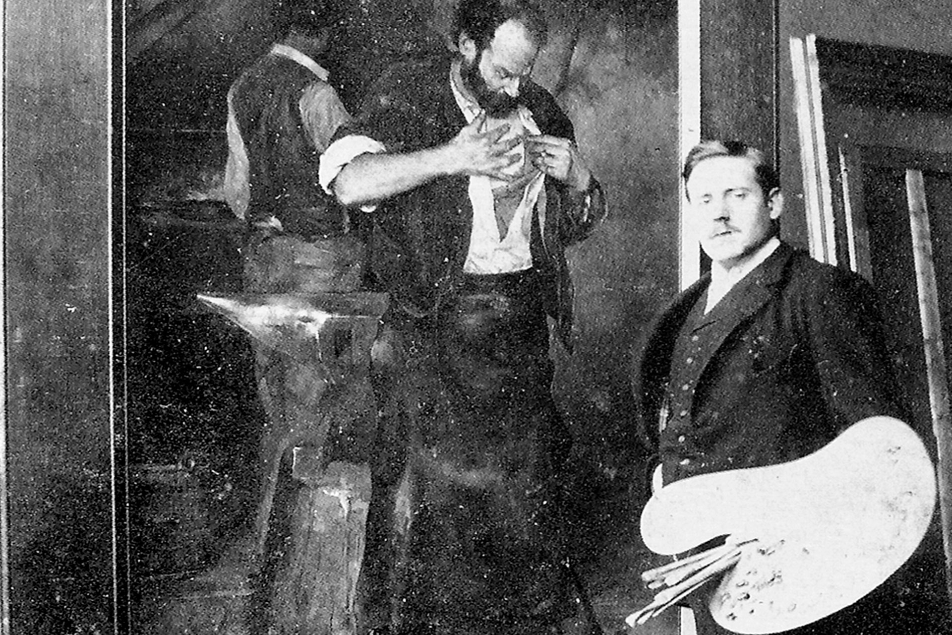 Ignacio Zuloaga, en una imagen de archivo, en San Juan de los Caballeros. /E.A.