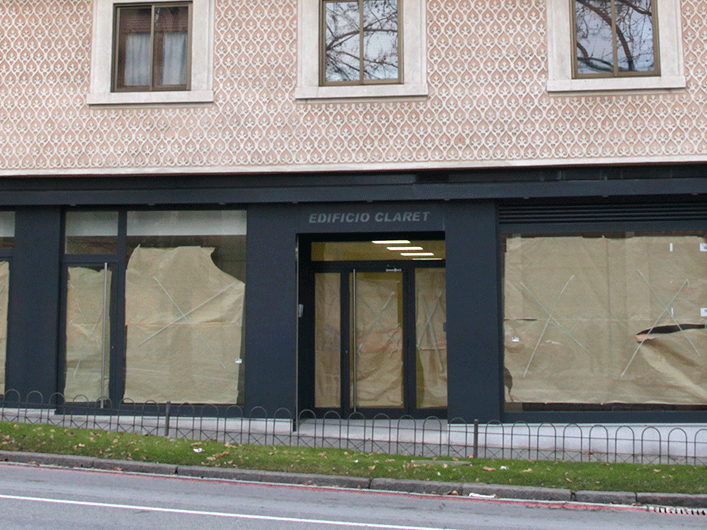 Ubicación del nuevo Centro Covid, en la avenida Padre Claret. / NEREA LLORENTE