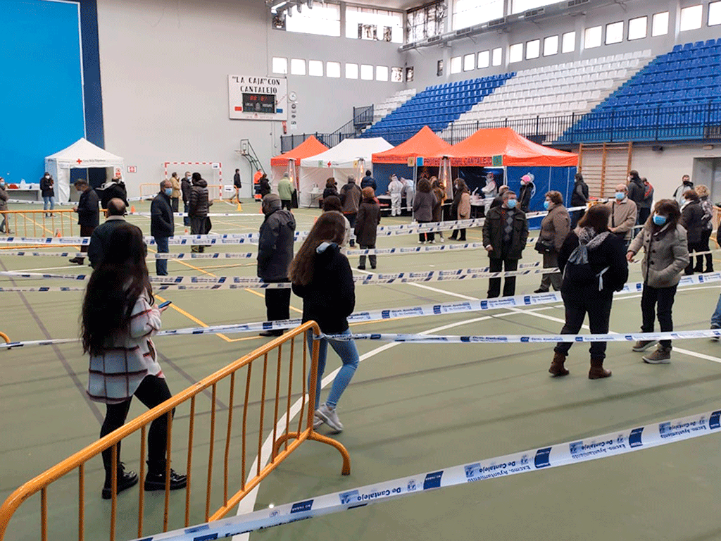 El dispositivo se dispuso en el Polideportivo ‘Las Adoberas’ de Cantalejo el pasado viernes.