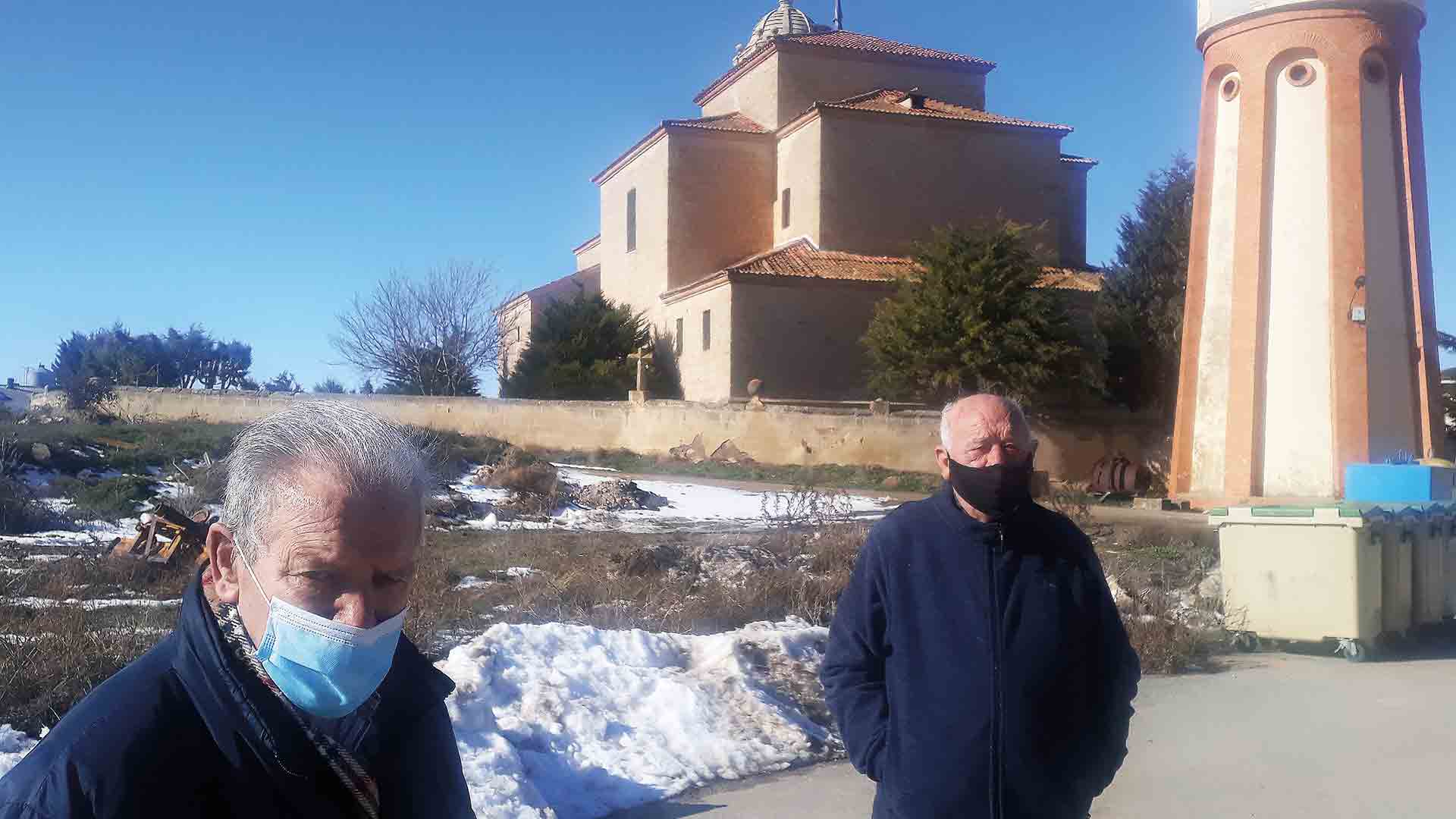 Florencio Llorente, a la izquierda, y Mariano Herranz, a la derecha, testimonio de muchas de las fuentes. / Álvaro Pinela