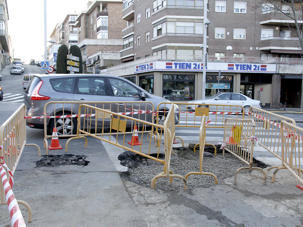 Las heladas ponen a prueba la respuesta municipal por averías en redes 2 9 2nerea obras rotonda santo tomas