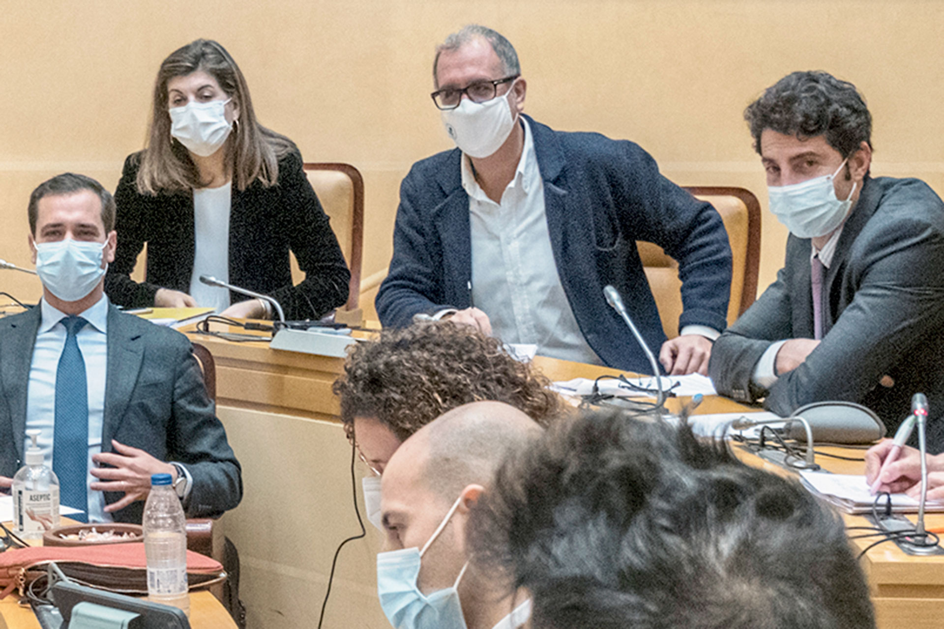 El grupo Popular, en una foto de archivo en una sesión de pleno. / KAMARERO