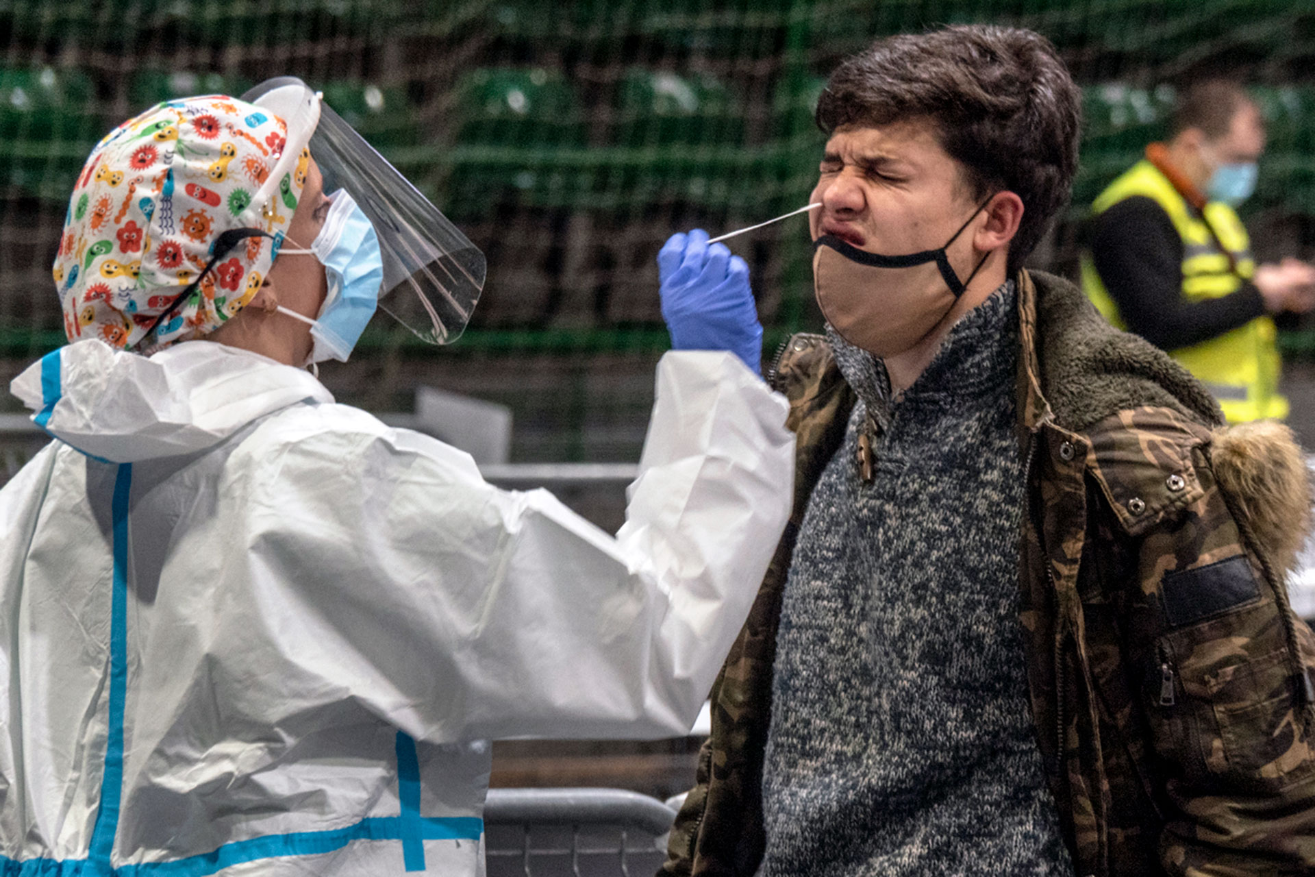 El cribado de los responsables 2 Cribado Segovia Estudiantes UVA Pabellon Pedro Delgado Coronavirus KAM7109