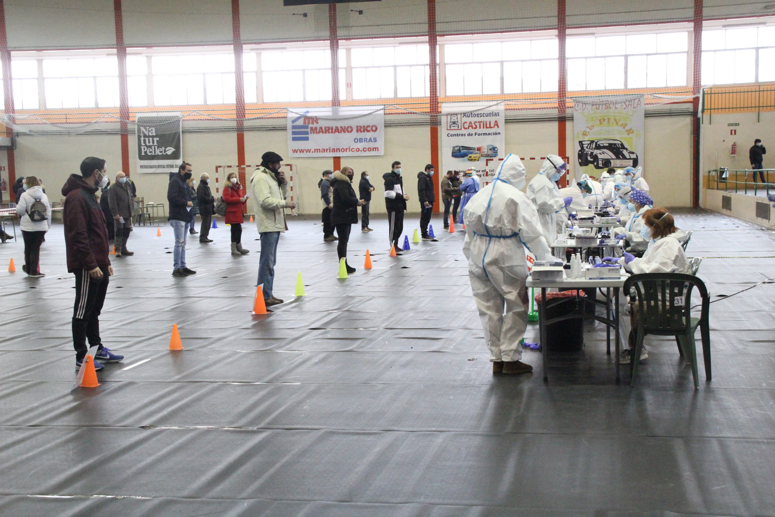 Primera jornada de cribado en Cuéllar. / C.N.