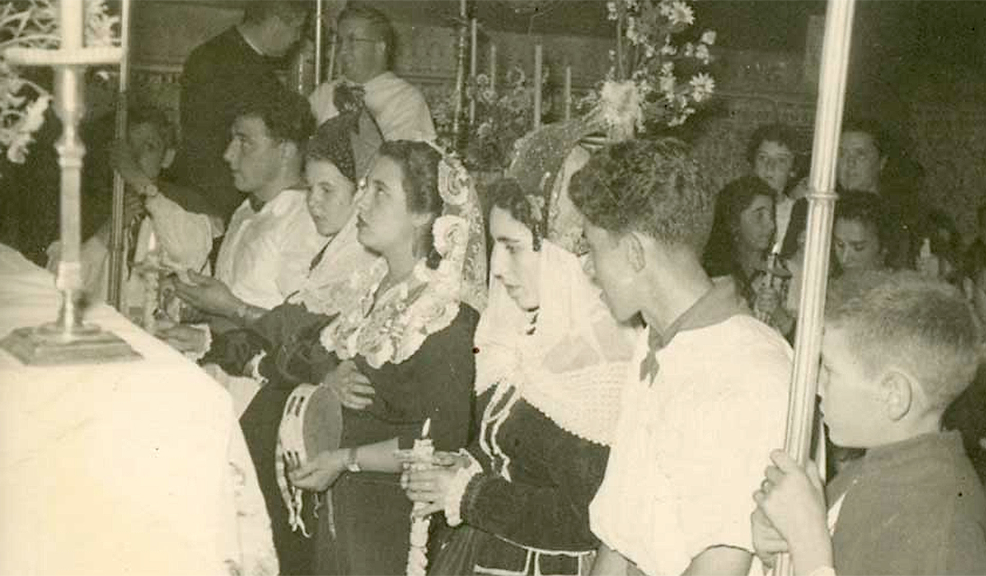 Los cirios de Santa María La Real de Nieva. 7 de septiembre de 1955.