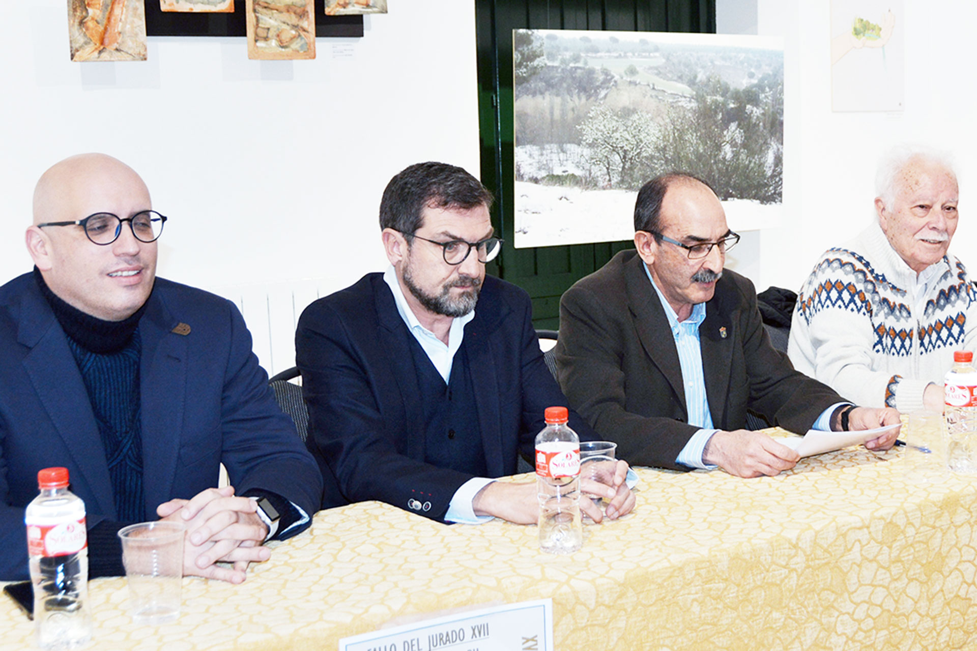 Miembros del jurado en la emisión del fallo de la pasada edición. / A.MARUGÁN