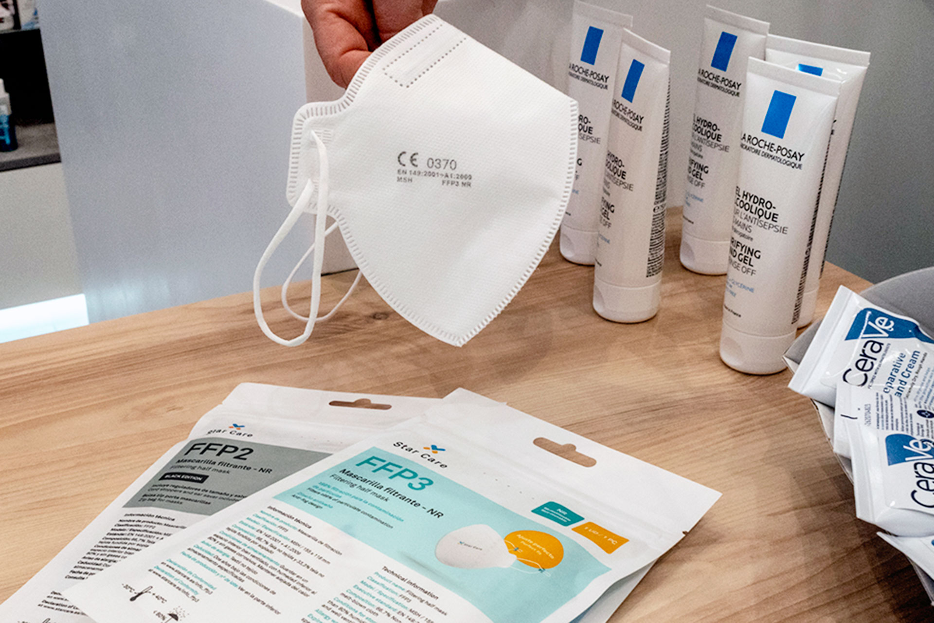 Entre las mascarillas FFP2 y FFP3 no hay grandes diferencias de filtrado./ KAMARERO