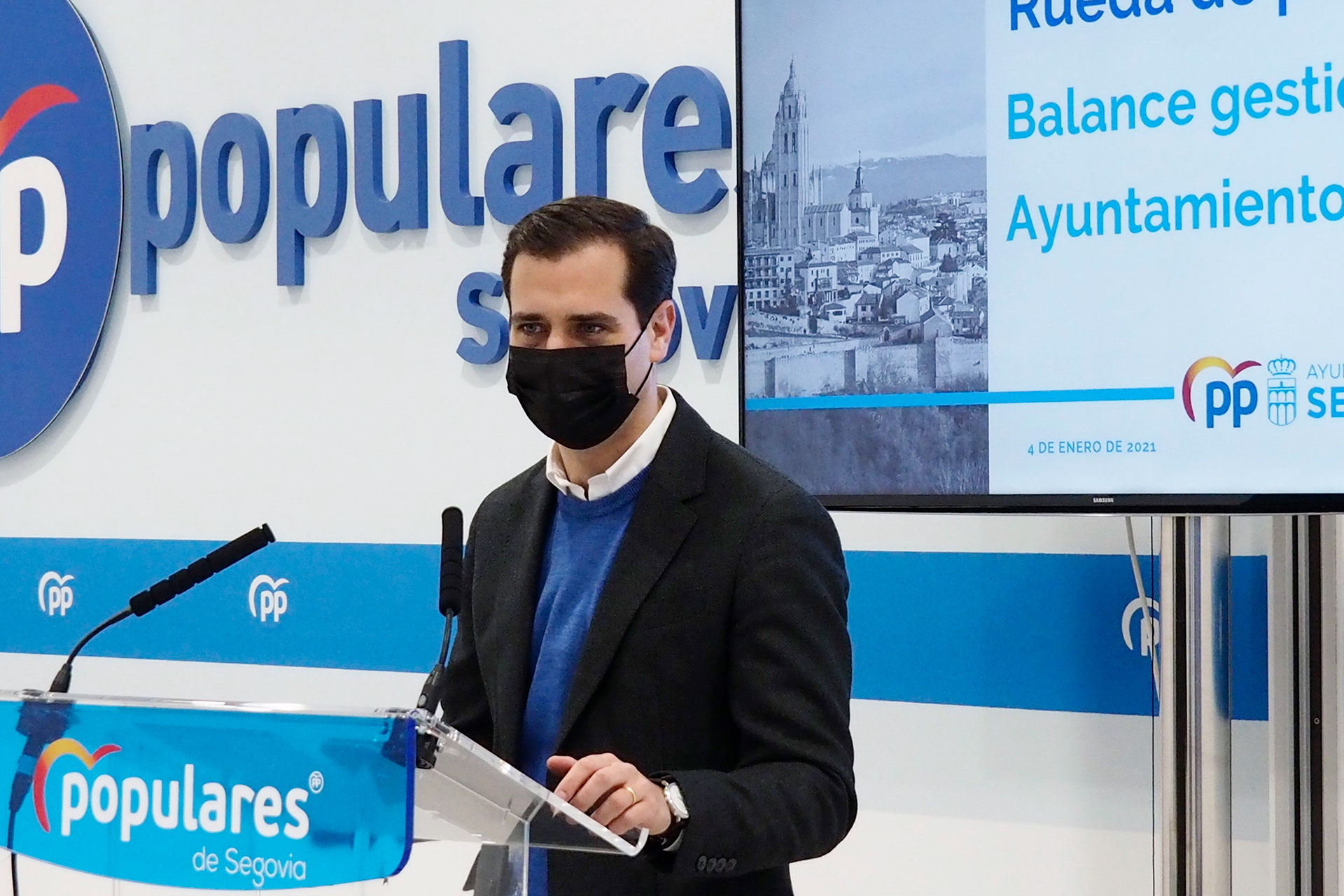 El portavoz del PP en el Ayuntamiento de Segovia, Pablo Pérez. / Rocío Pardos
