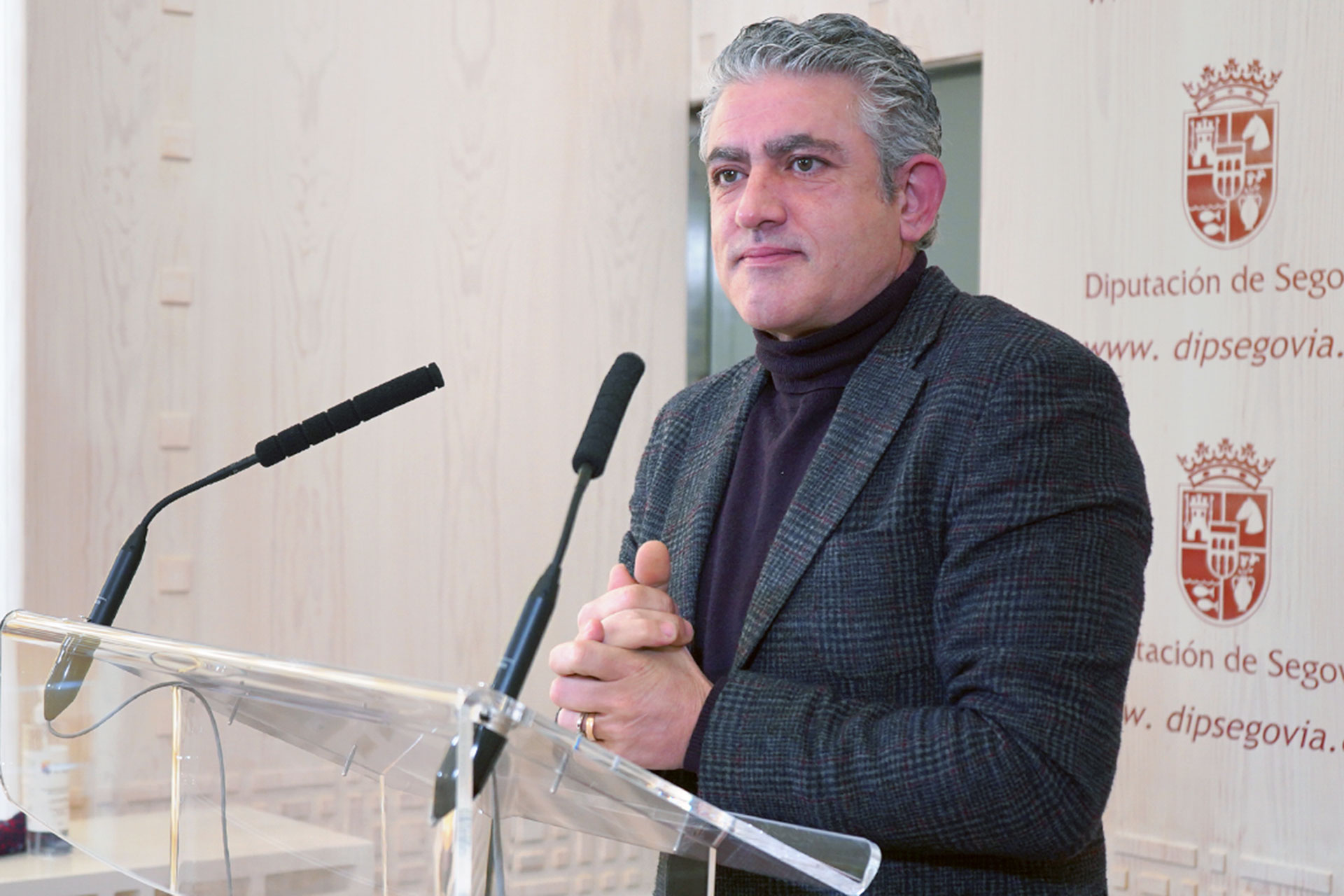 El Diputado responsable de Cultura, José María Bravo, en la presentación del programa para 2021.