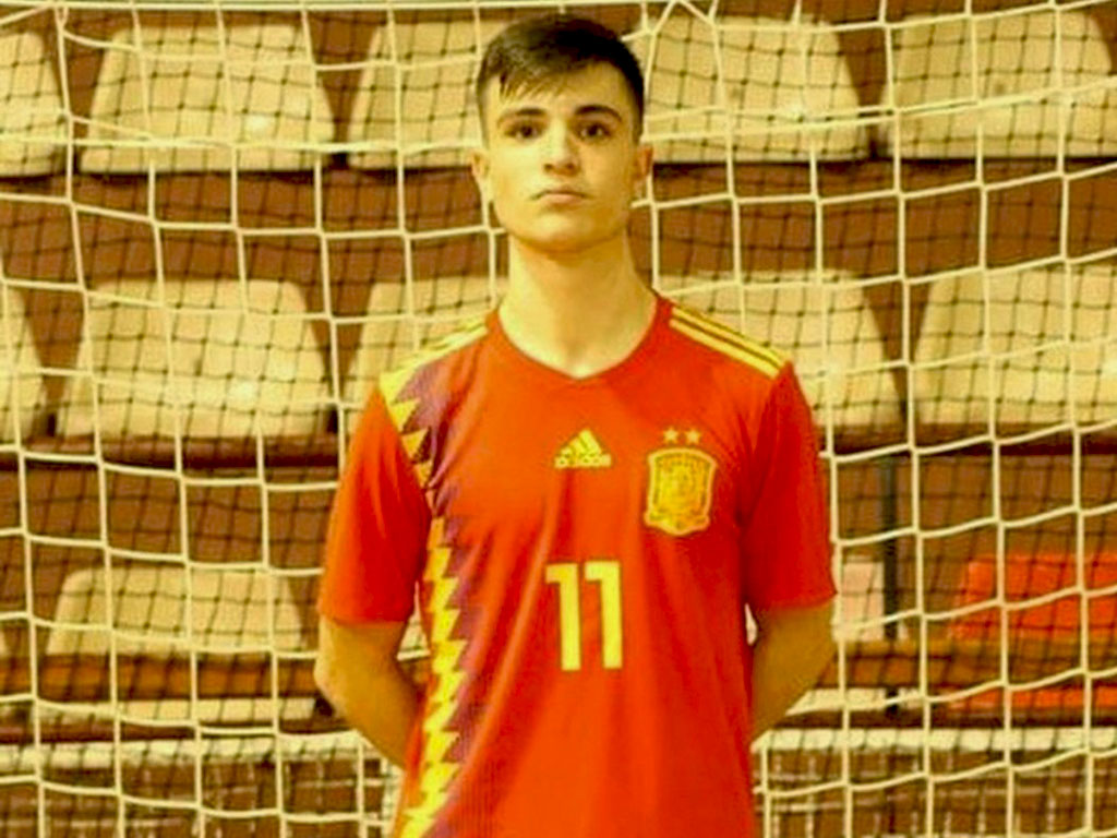 El jugador segoviano Eloy de Pablos, en una anterior convocatoria con la Selección Española.