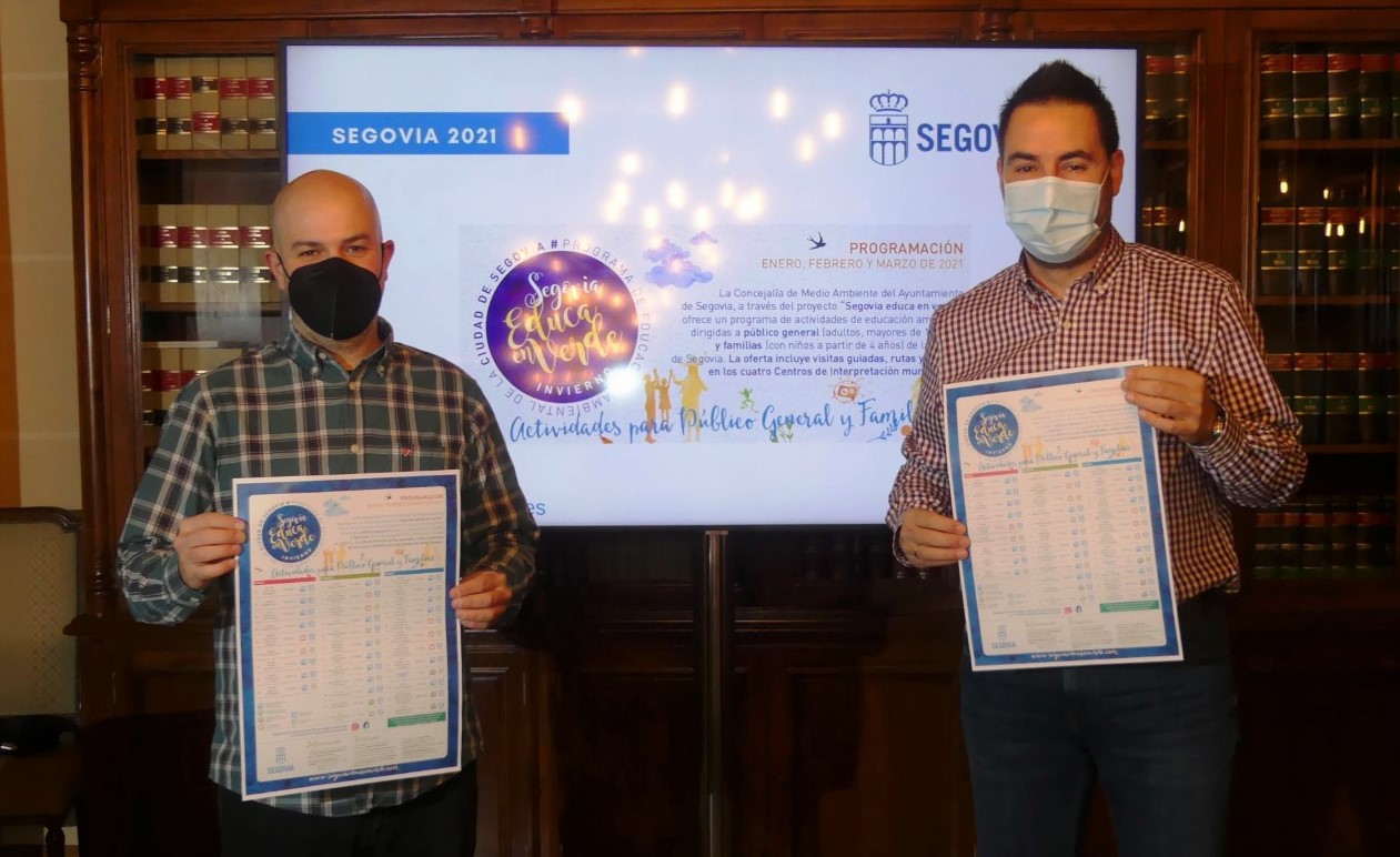 El concejal de Medio Ambiente y el coordinador del programa de educación ambiental, Alberto Díez. / EL ADELANTADO