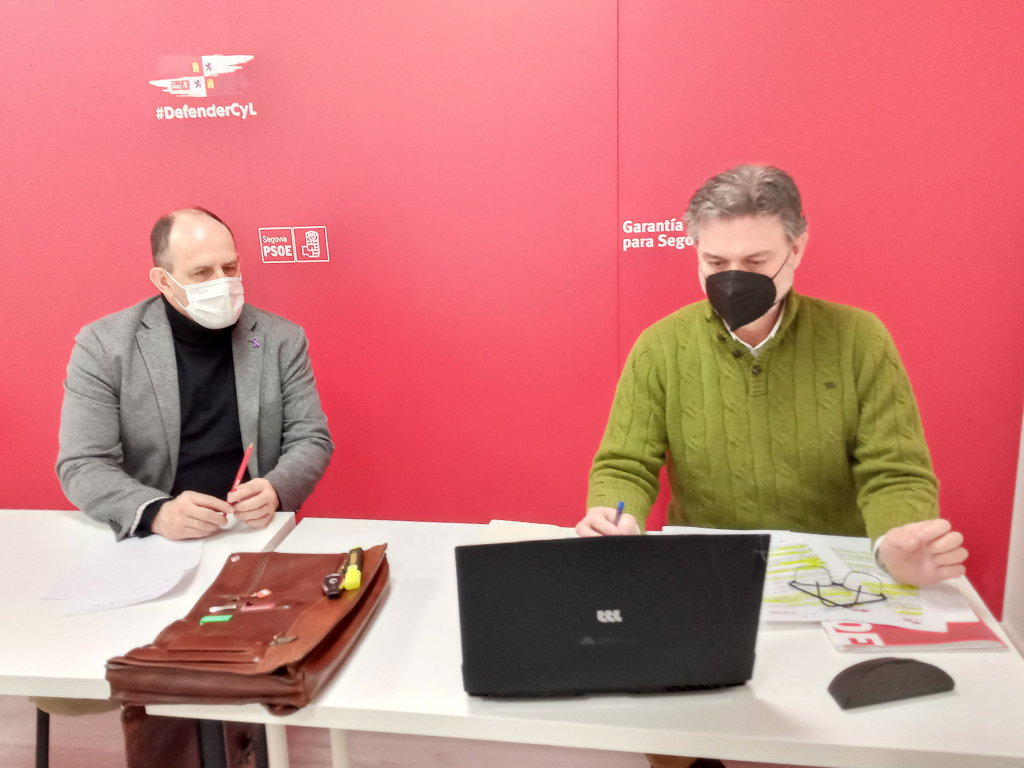 Aceves y Vázquez, durante la videoconferencia con el sector cultural. / NEREA LLORENTE