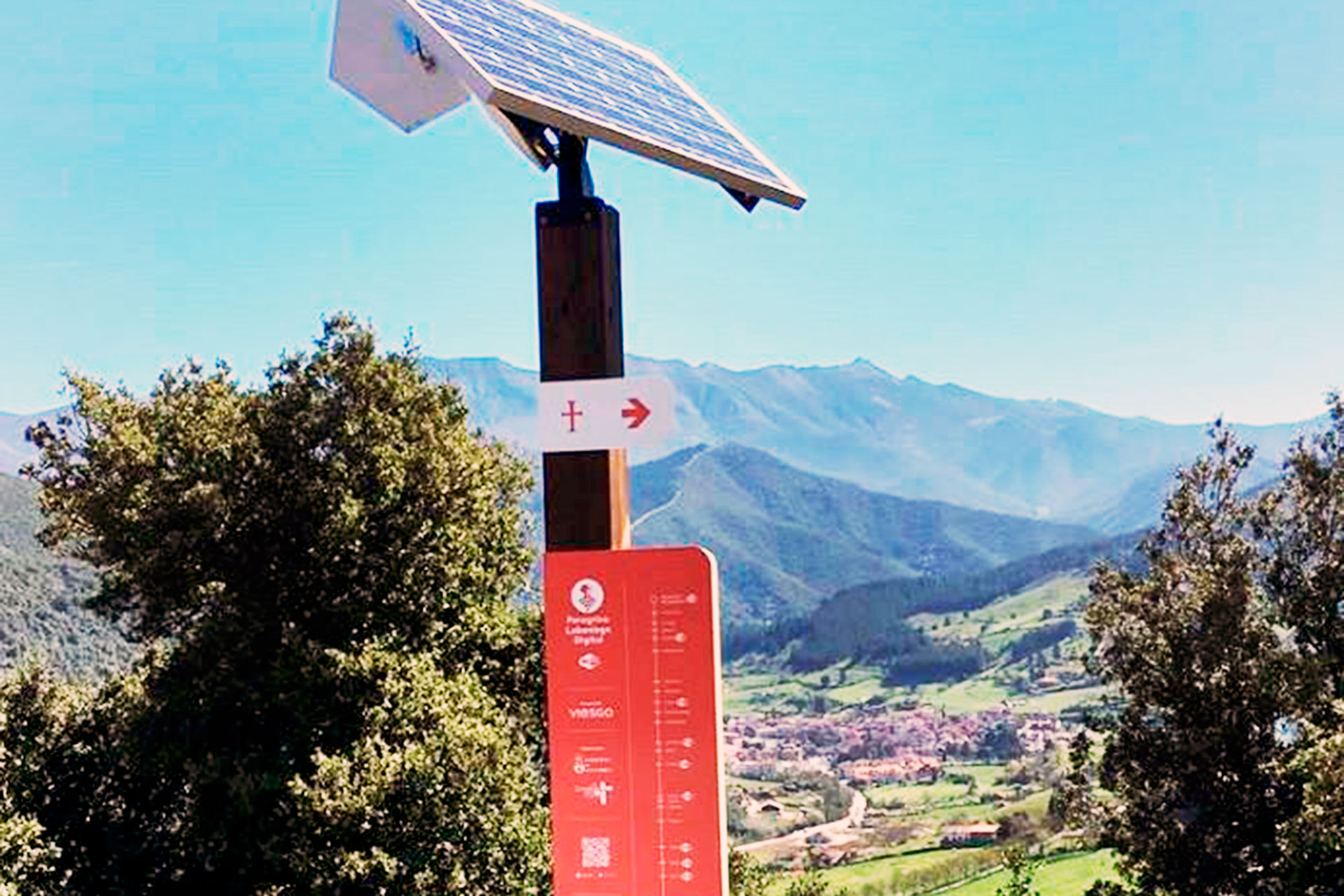 Un ejemplo de señalética inteligente que puede llegar a la provincia. /E.A.