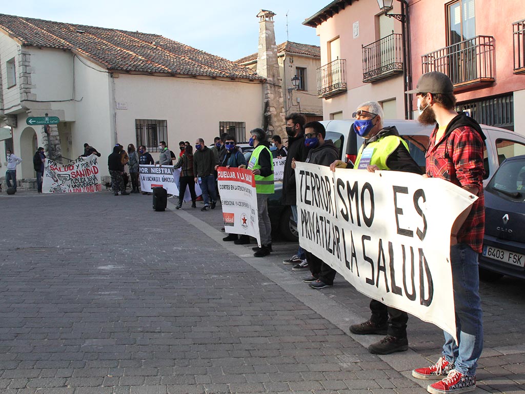 Concentracion sanidad rural Cuellar
