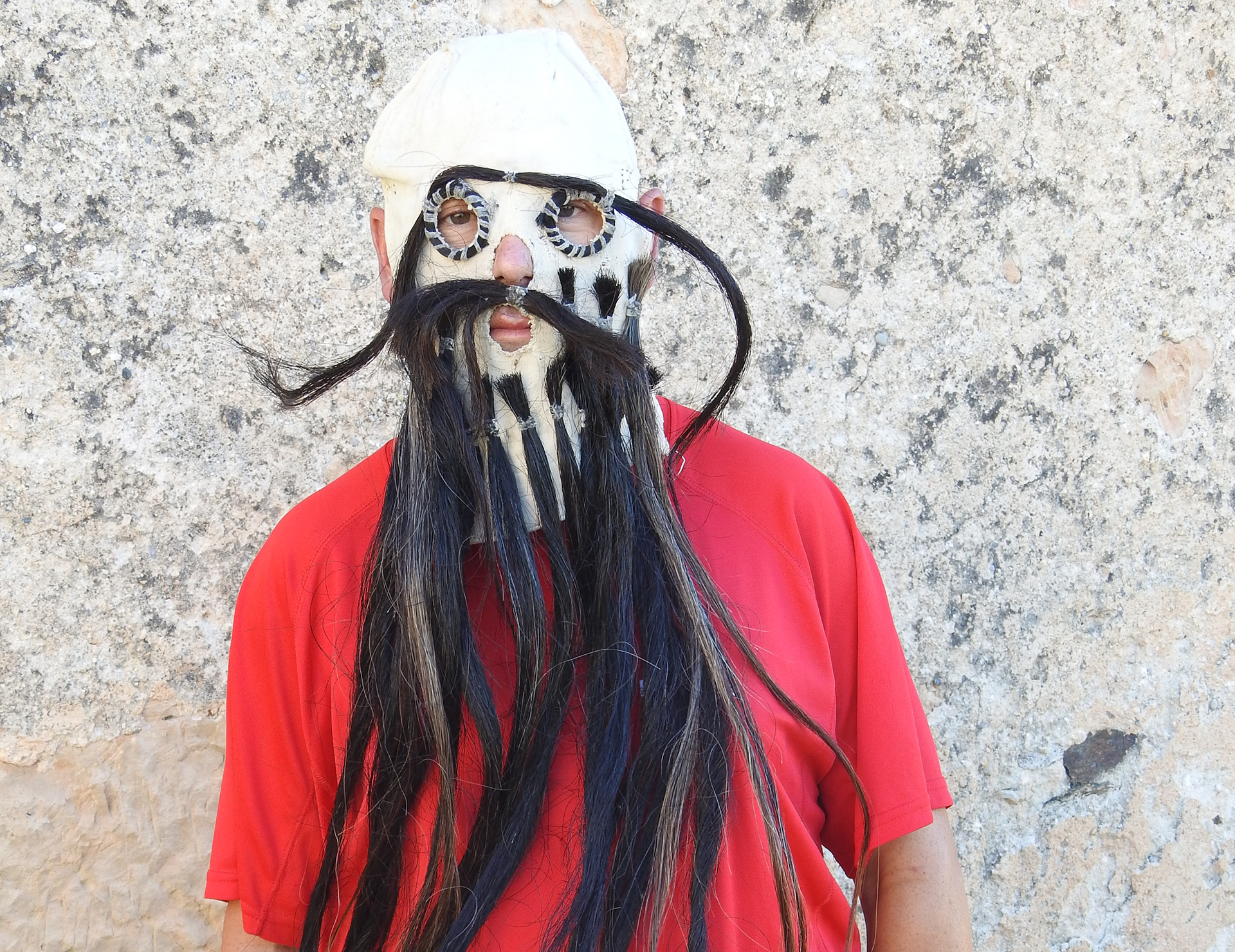 Máscara de Grado del Pico, de frente.