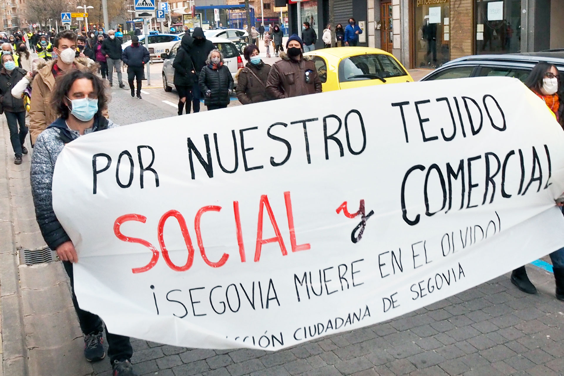 Manifestacion Comercio Segovia Olvido Vacia KAM1418