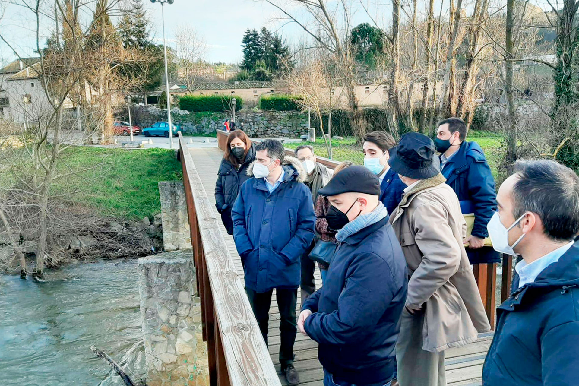 El subdirector general conoció ‘in situ’ las zonas más afectadas acompañado por responsables municipales. / EL ADELANTADO