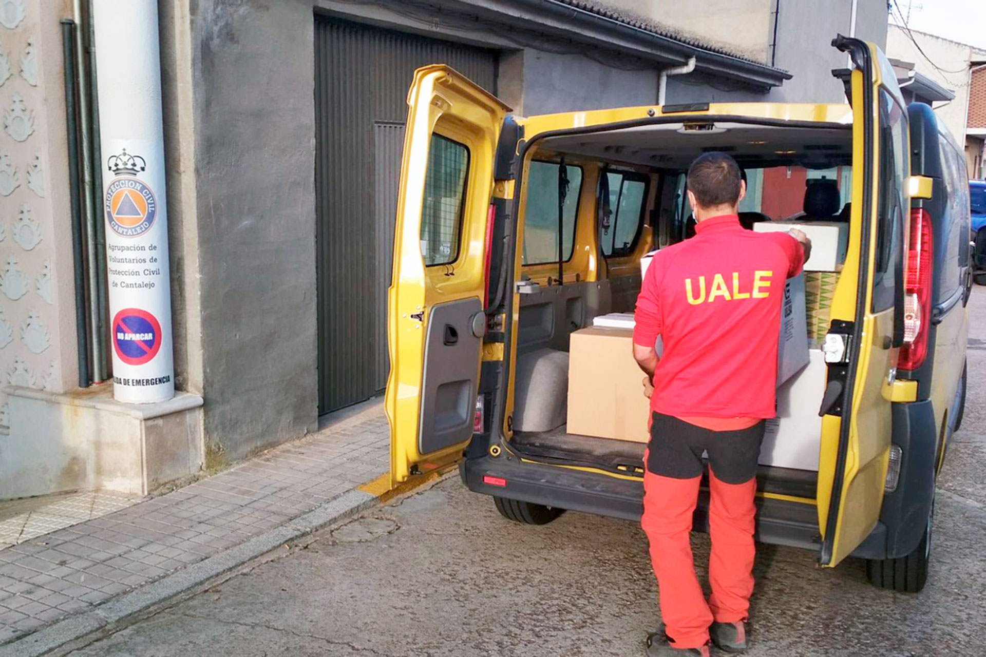 junta reparto material proteccion civil coronavirus