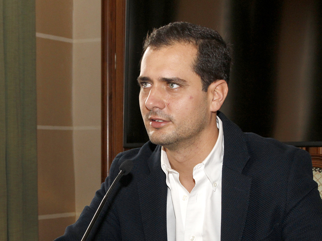 El portavoz del PP en el Ayuntamiento de Segovia, Pablo Pérez. / NEREA LLORENTE