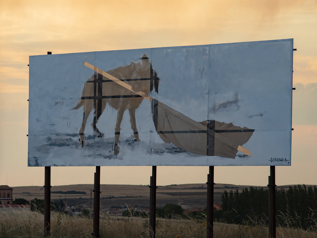 Una de las obras del proyecto ‘Insurrecta’ de Gonzalo Borondo. / Roberto Conte