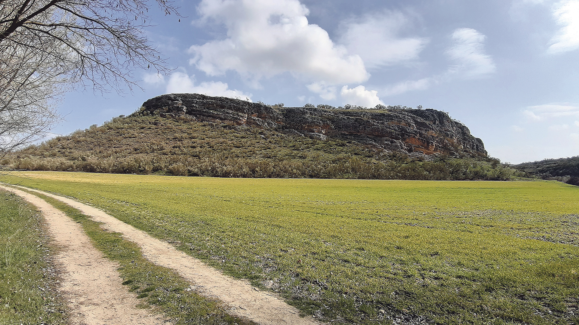 Panorámica del cerro del Tormejón poco antes de iniciar la subida al promontorio. Jorge Esteban Molina.
