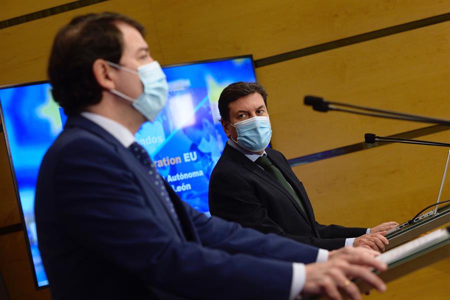 Mañueco y Carriedo comparecen Fondos Next Generation