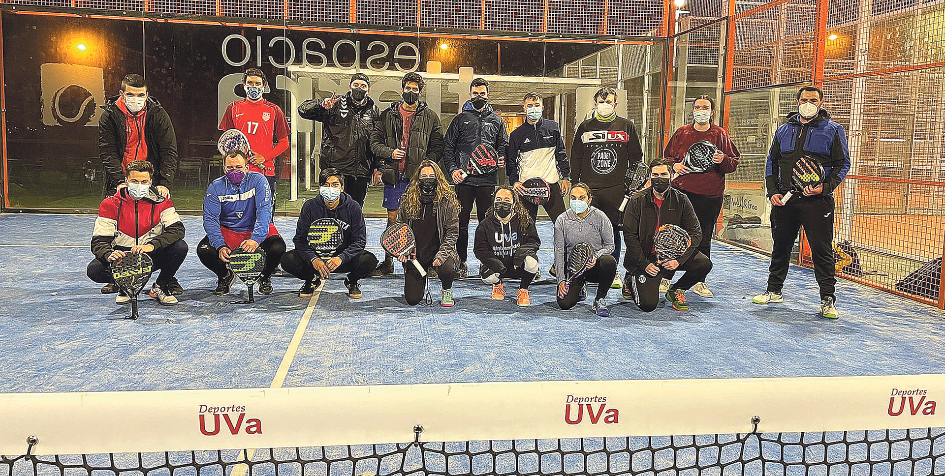 Instalaciones Espacio Tierra. Jornadas de pádel mixto (Pozos) año 2021.