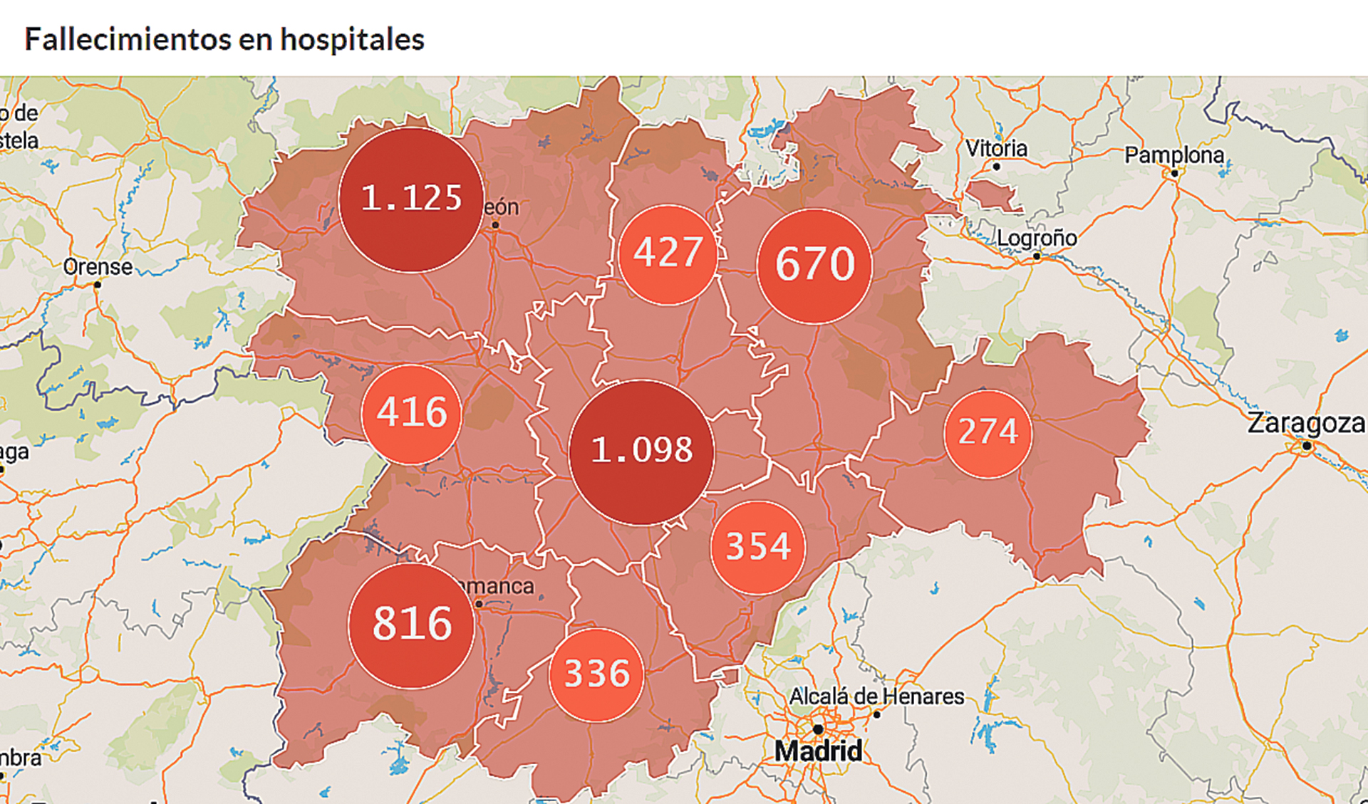 El Hospital General de Segovia acumula un luctuoso balance de 354 fallecidos desde el 18 de marzo de 2020. /JCYL