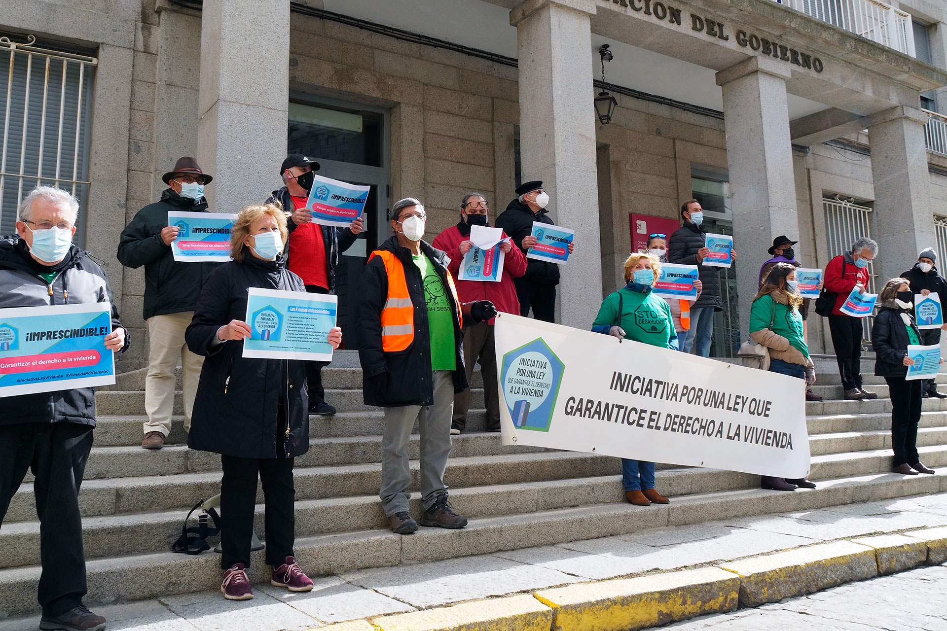 Plataforma Hipoteca Deshaucios PAH Concentracion Subdelegacion KAM4483