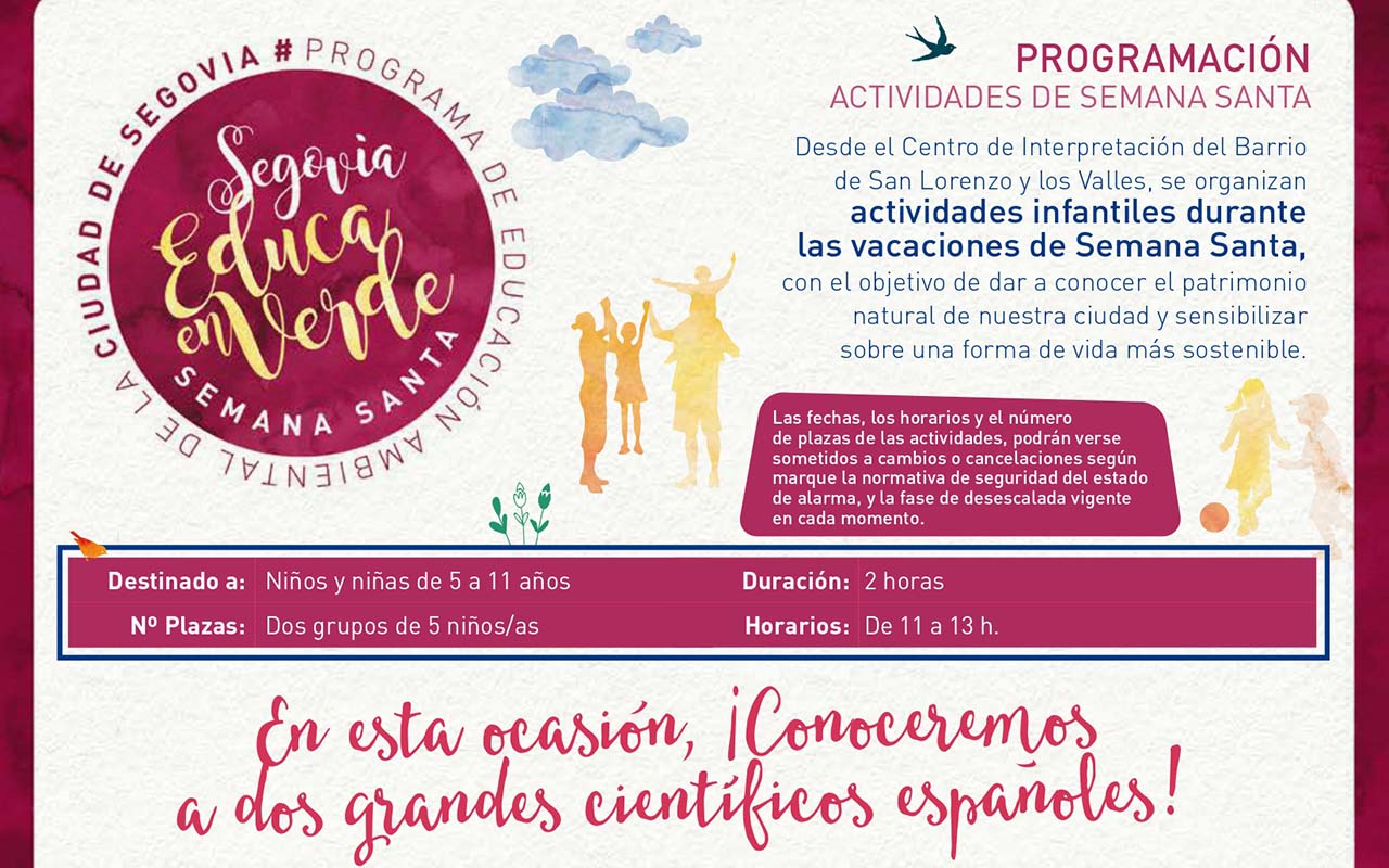 Segovia Educa en Verde Semana Santa