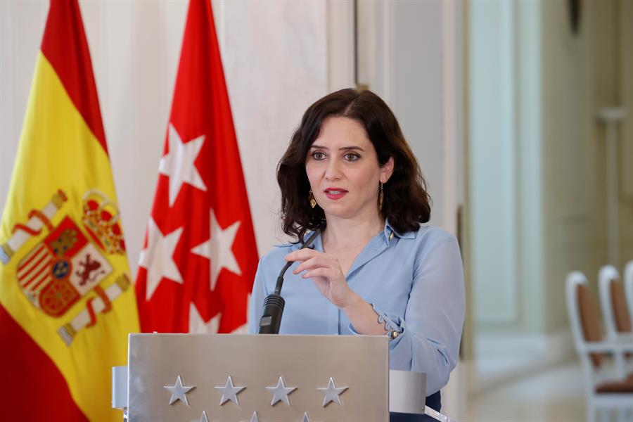 ? Madrid | Admitidas las mociones de censura de PSOE y Más Madrid 1 La presidenta de la Comunidad de Madrid, Isabel Ayuso