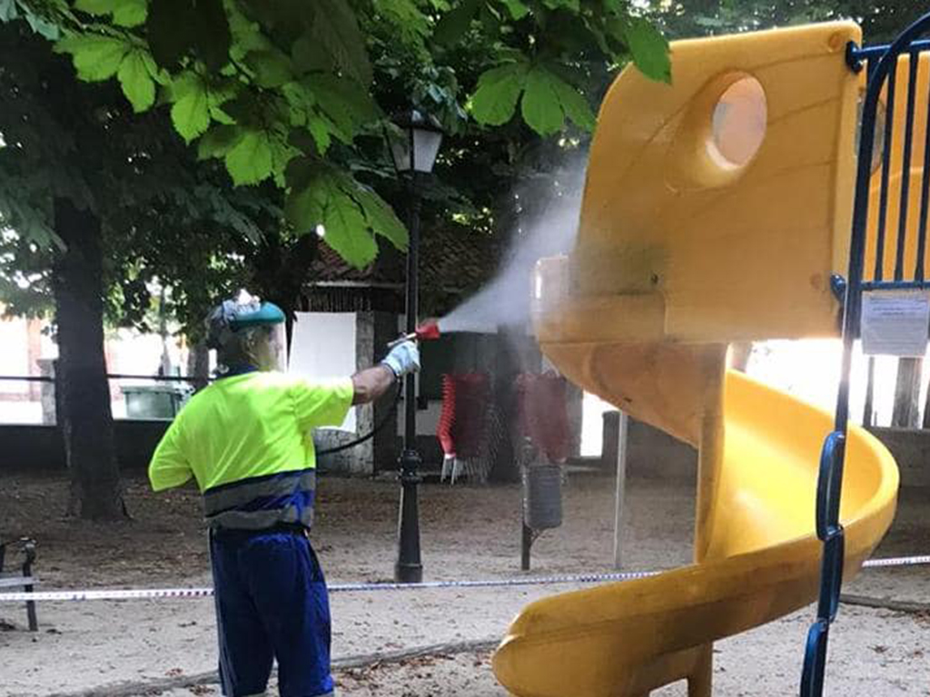 desinfeccion parques infantiles
