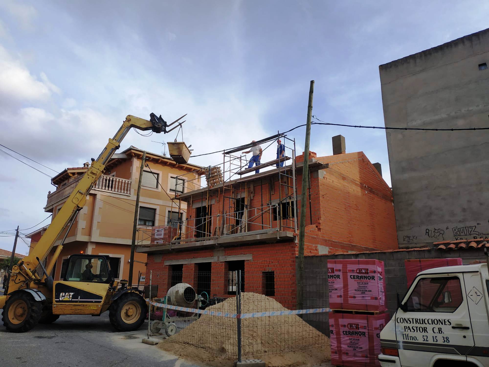 Imagen de la máquina, antes de ser sustraída en Cantalejo la semana pasada.