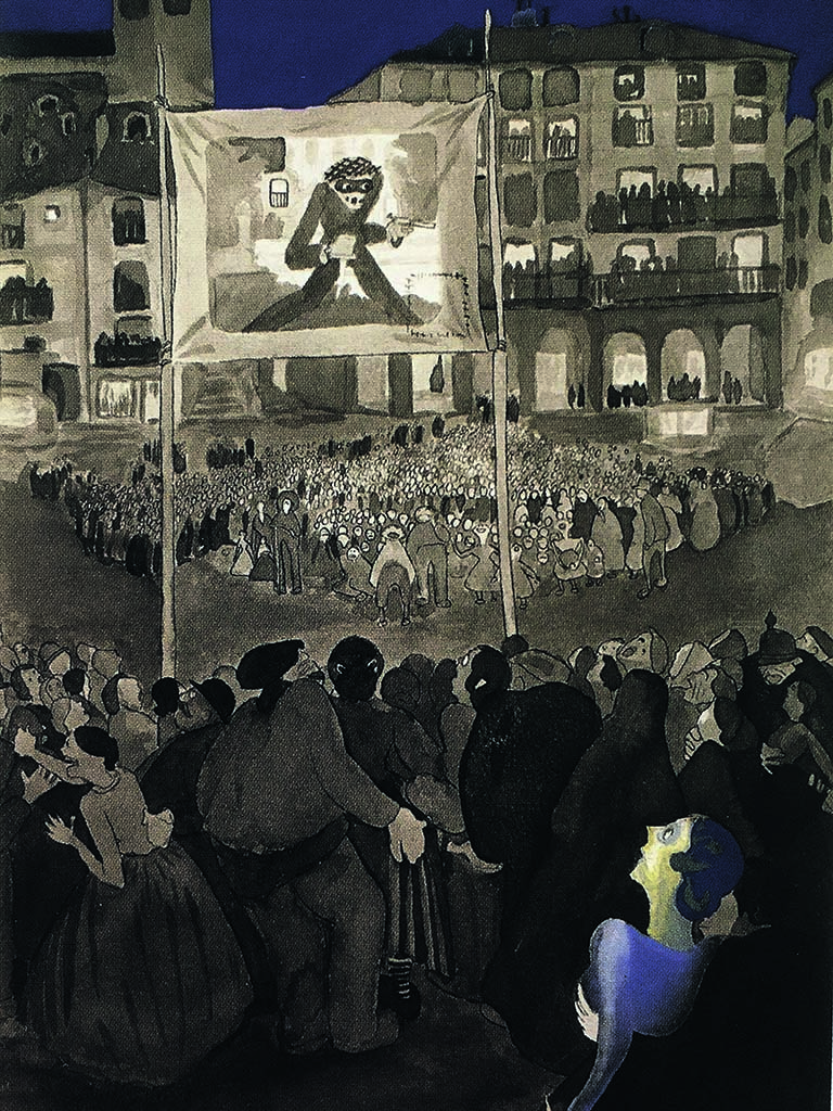 Proteccion cinematografica en la Plaza Mayor Torreagero 1925