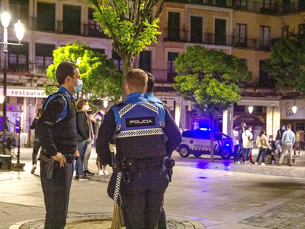 policia segovia estado de alarma